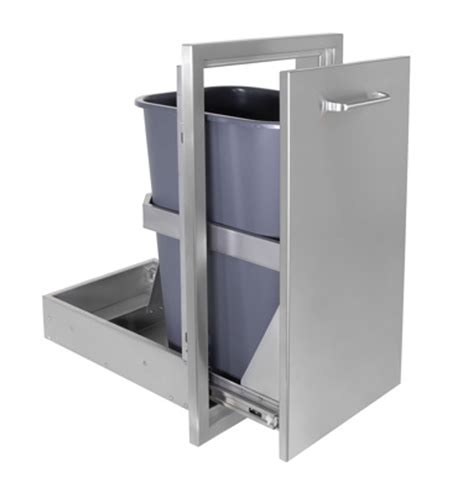 24 inch stainless steel pull out trash cabinet|24 inch pull out cabinet.